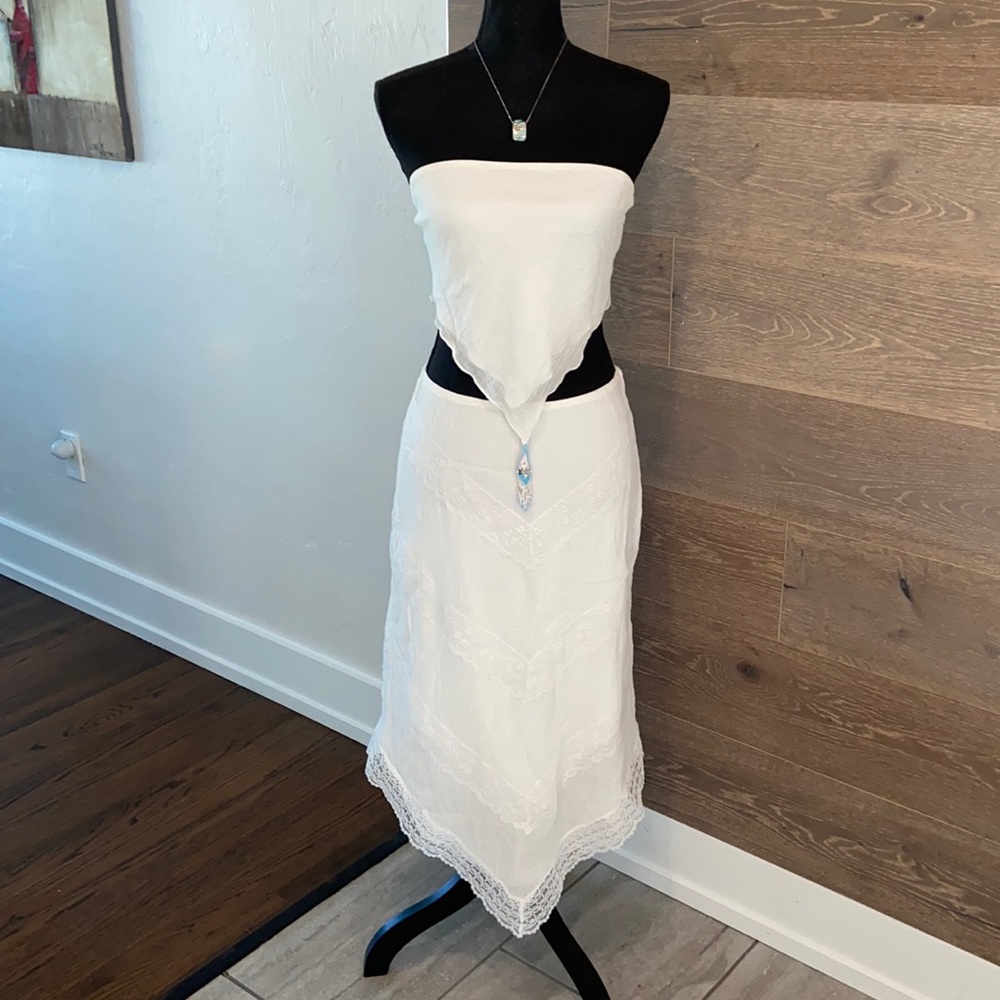 Lotta white 2 piece dress